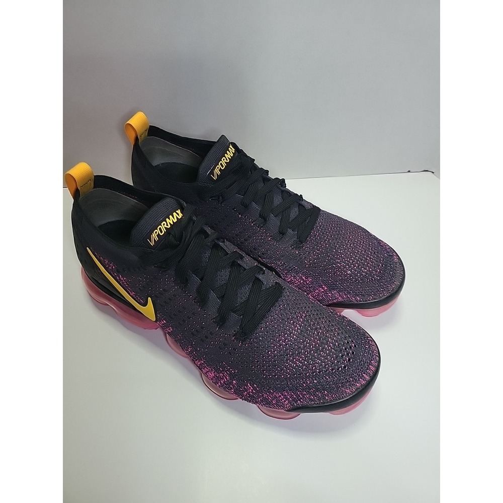 Size 9.5 - Nike Air VaporMax Flyknit 2 Pink Blast 2018 Men 942842-008 Excellent - Picture 2 of 10
